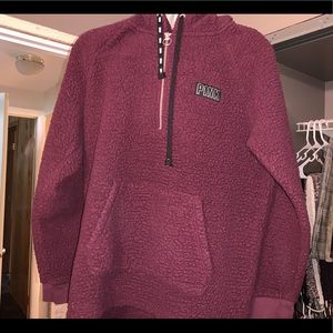 maroon sherpa from pink!!